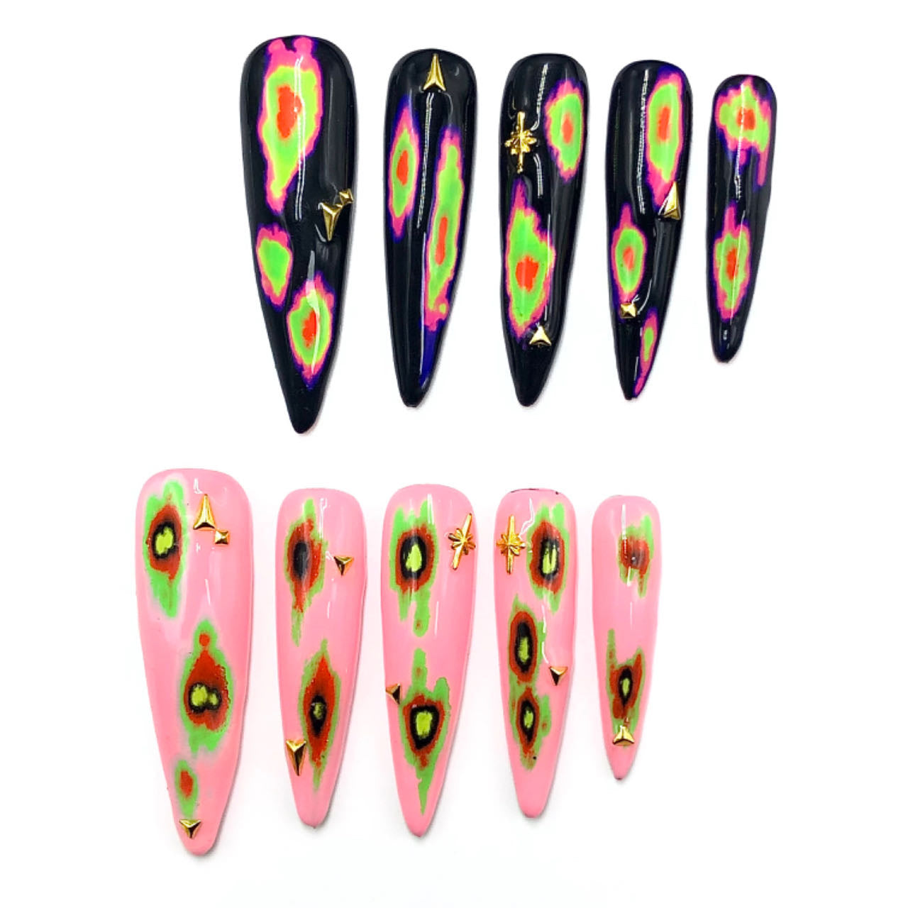 Press-on coffin nail tips salon-grade CR71 S