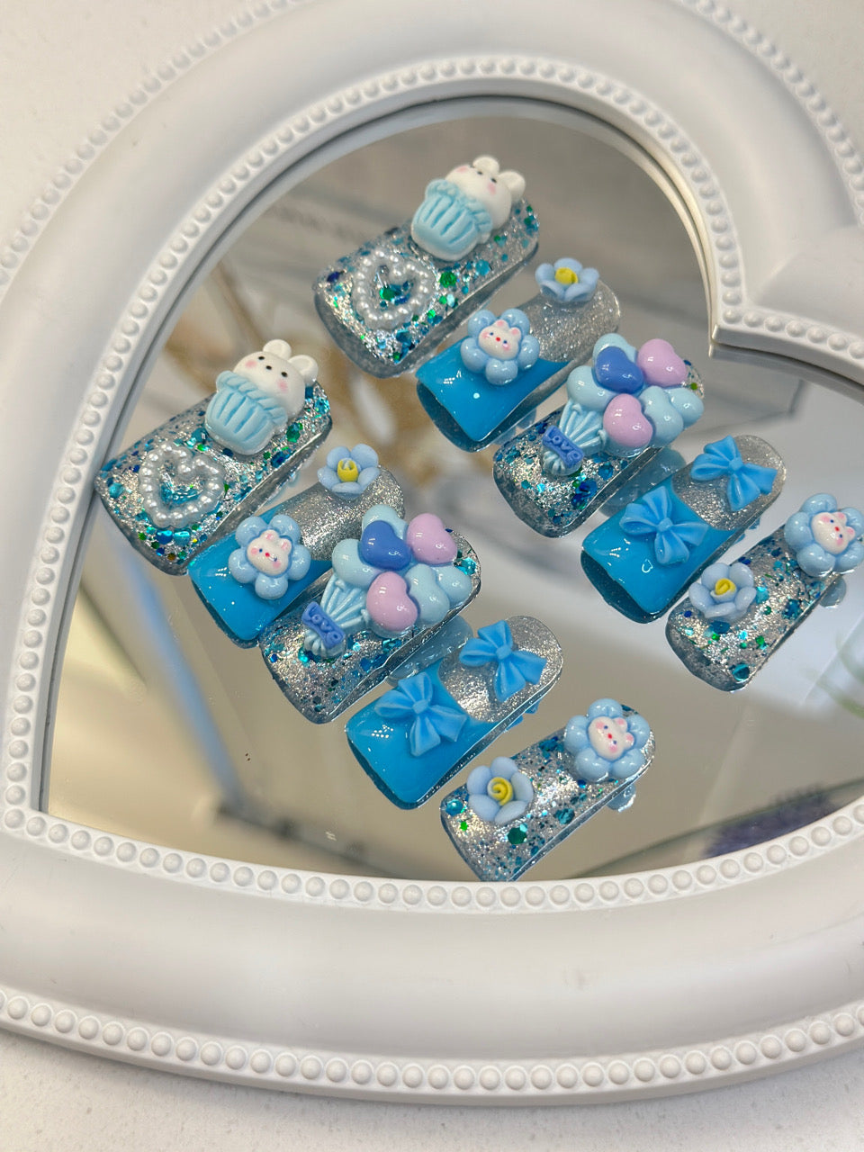 Press-on nails CR32 (DUCK) S