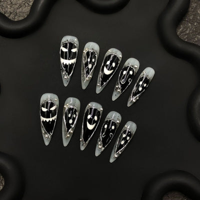 Short press-on nails CR173 L