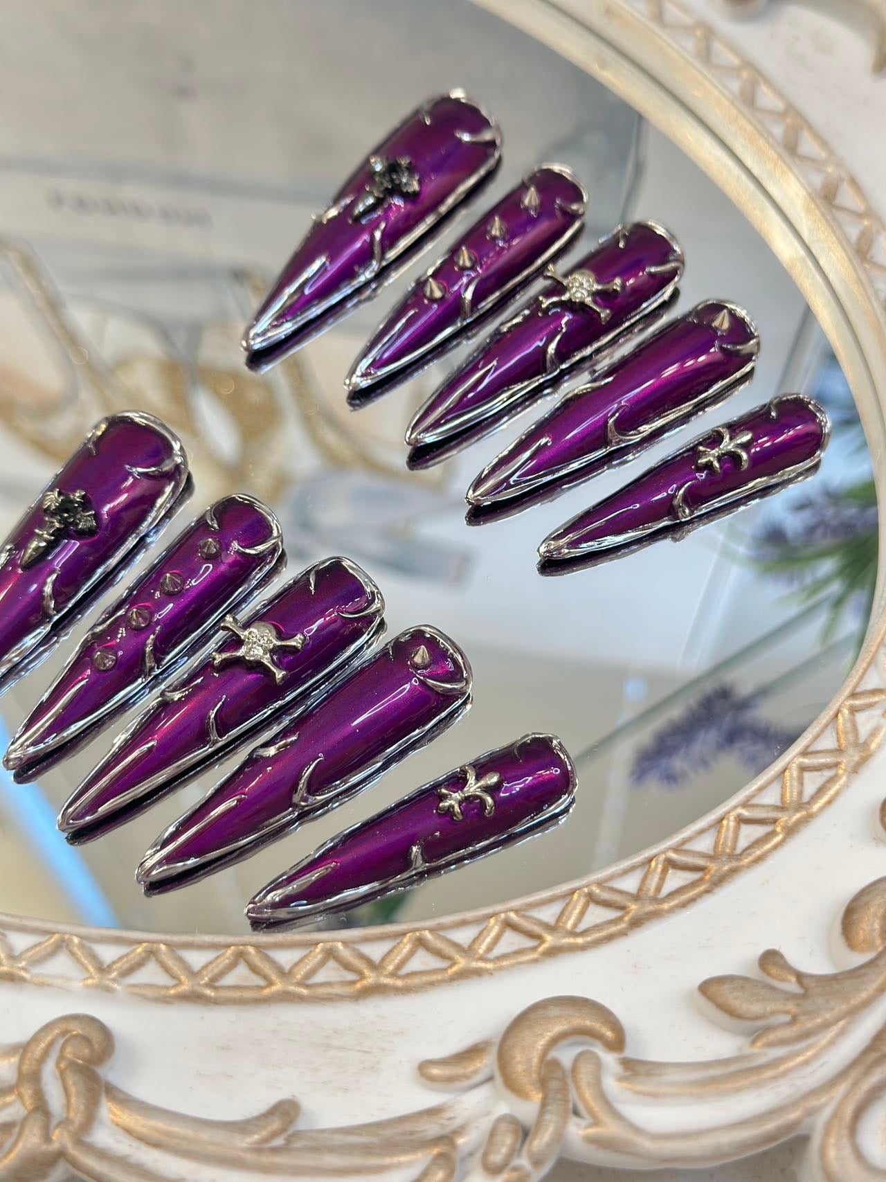 Press-on coffin nail tips CR35 S