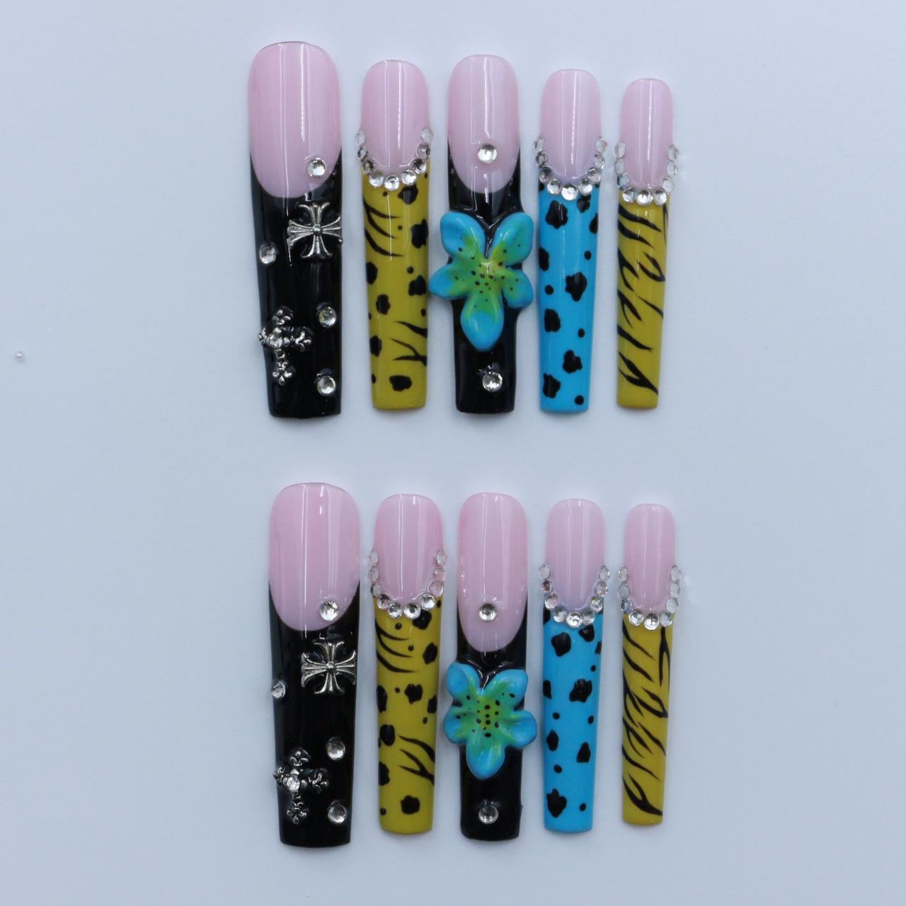 Press-on coffin nail tips CR87 S