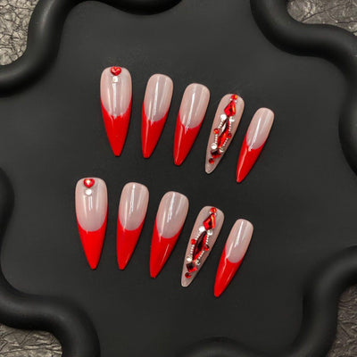 Short press-on nails CR164 M