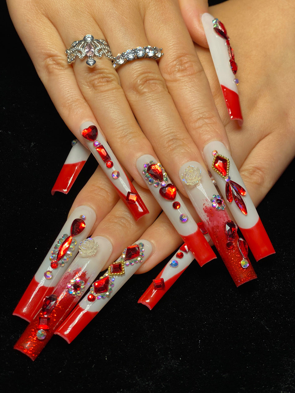 Press-on coffin nail tips ultra-thin OM1028 S