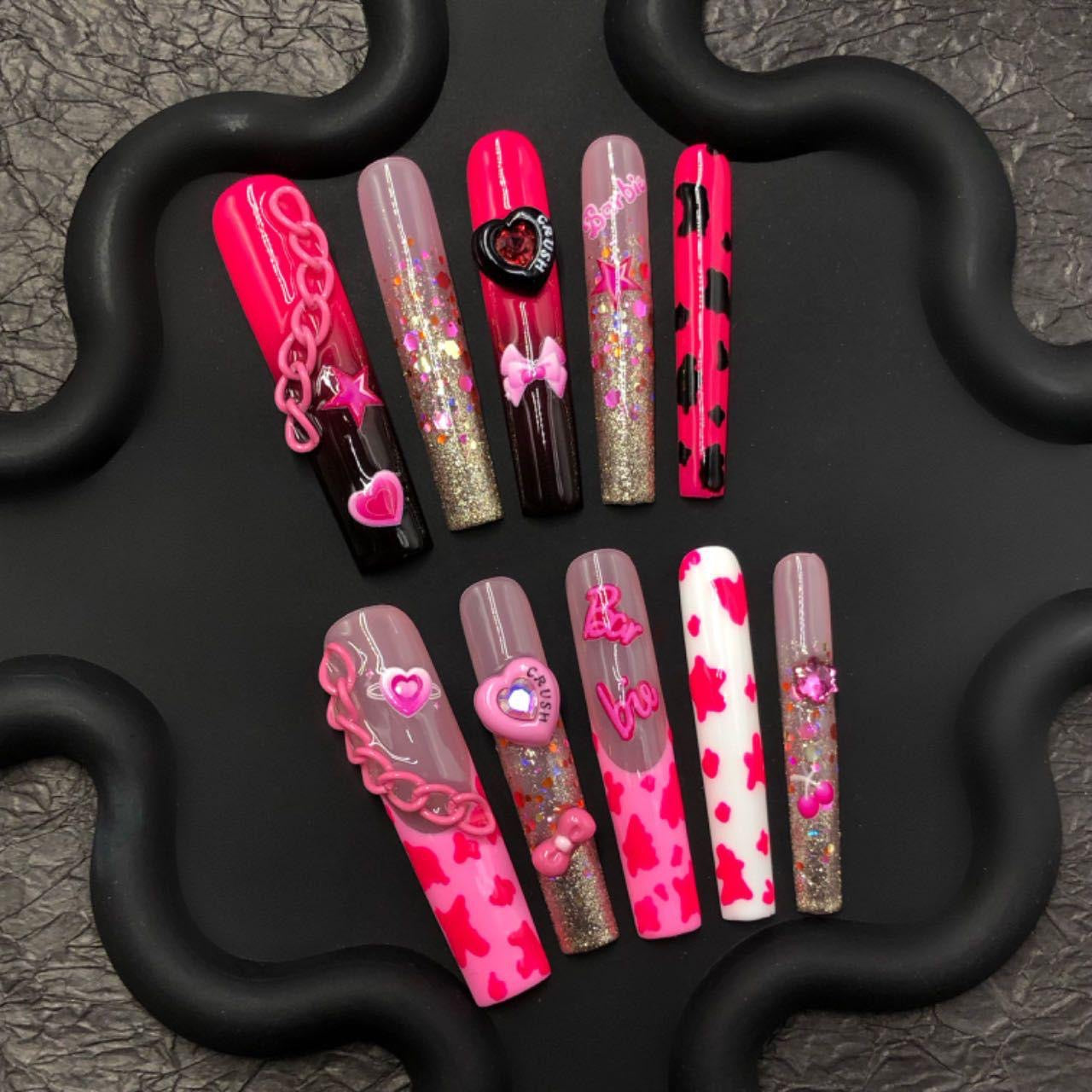 Press-on coffin nail tips ultra-thin CR168 S