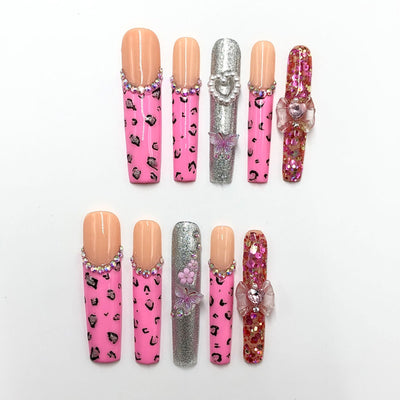Press-on coffin nail tips salon-grade CR88 M