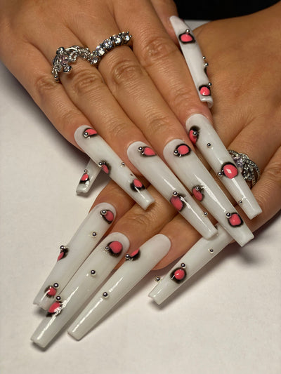 Press-on coffin nail tips salon-grade OM1071 S