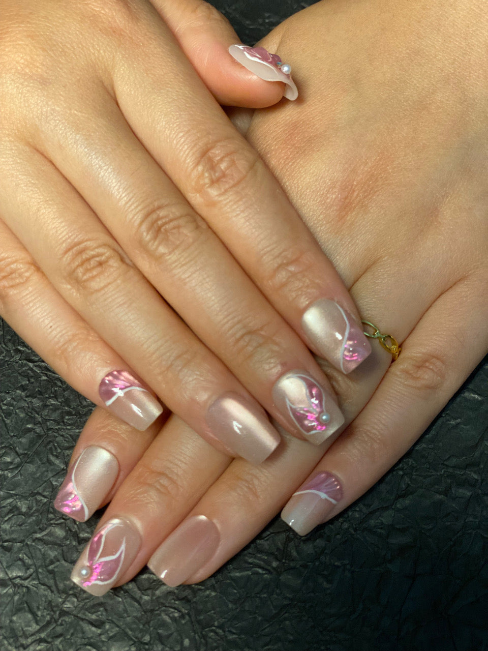 Short press-on nails C04 L