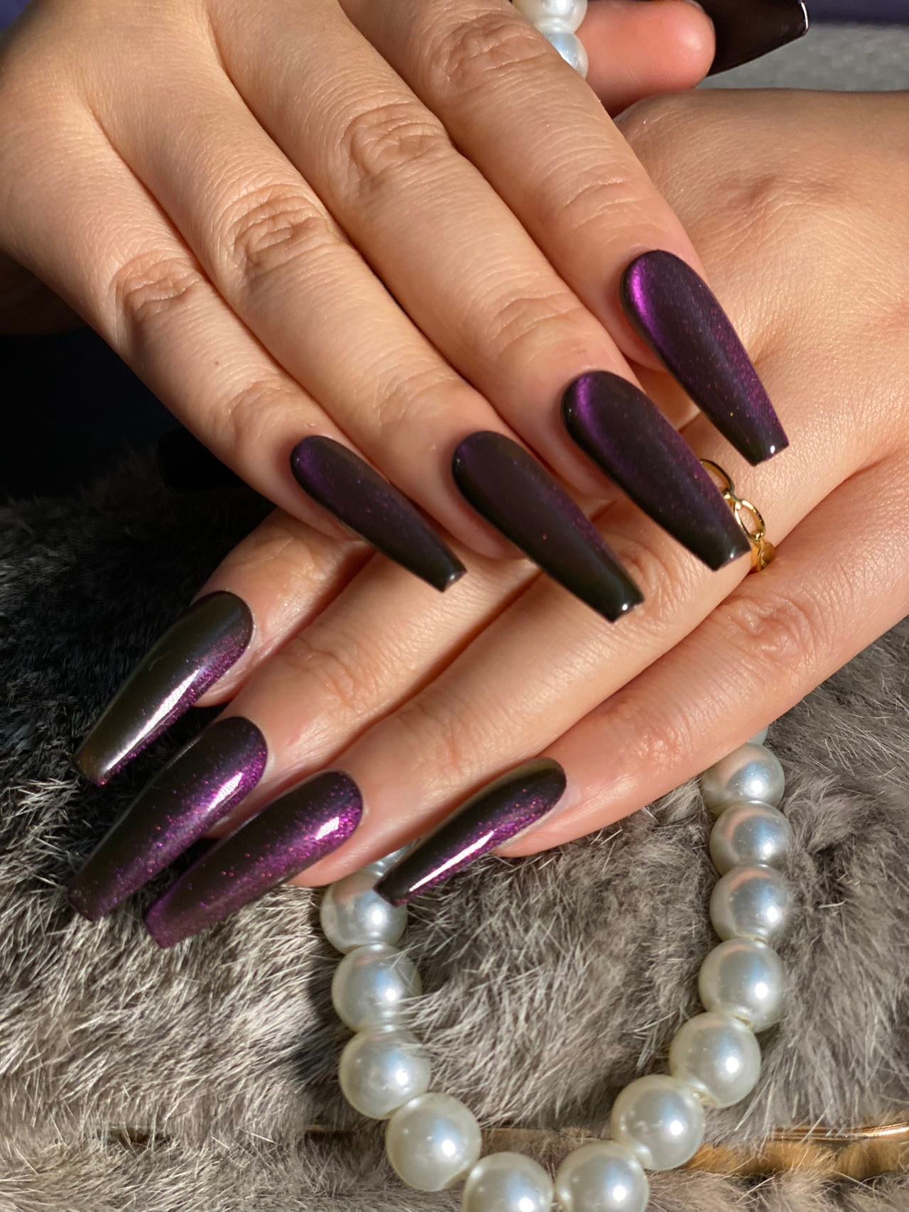 Short press-on nails A083 L