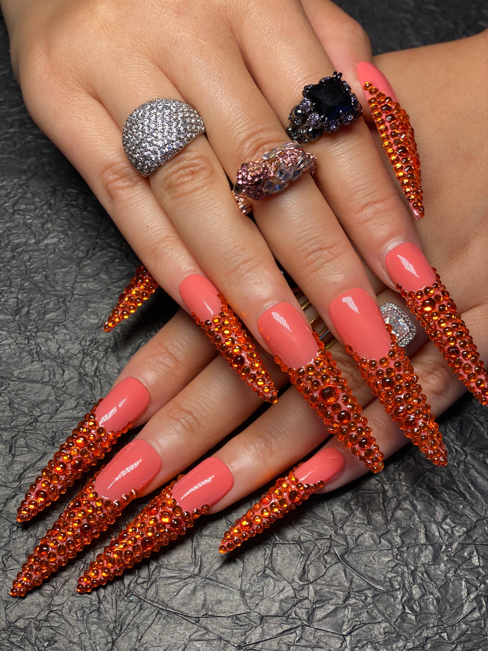 Press-on coffin nail tips ultra-thin MM1004 S