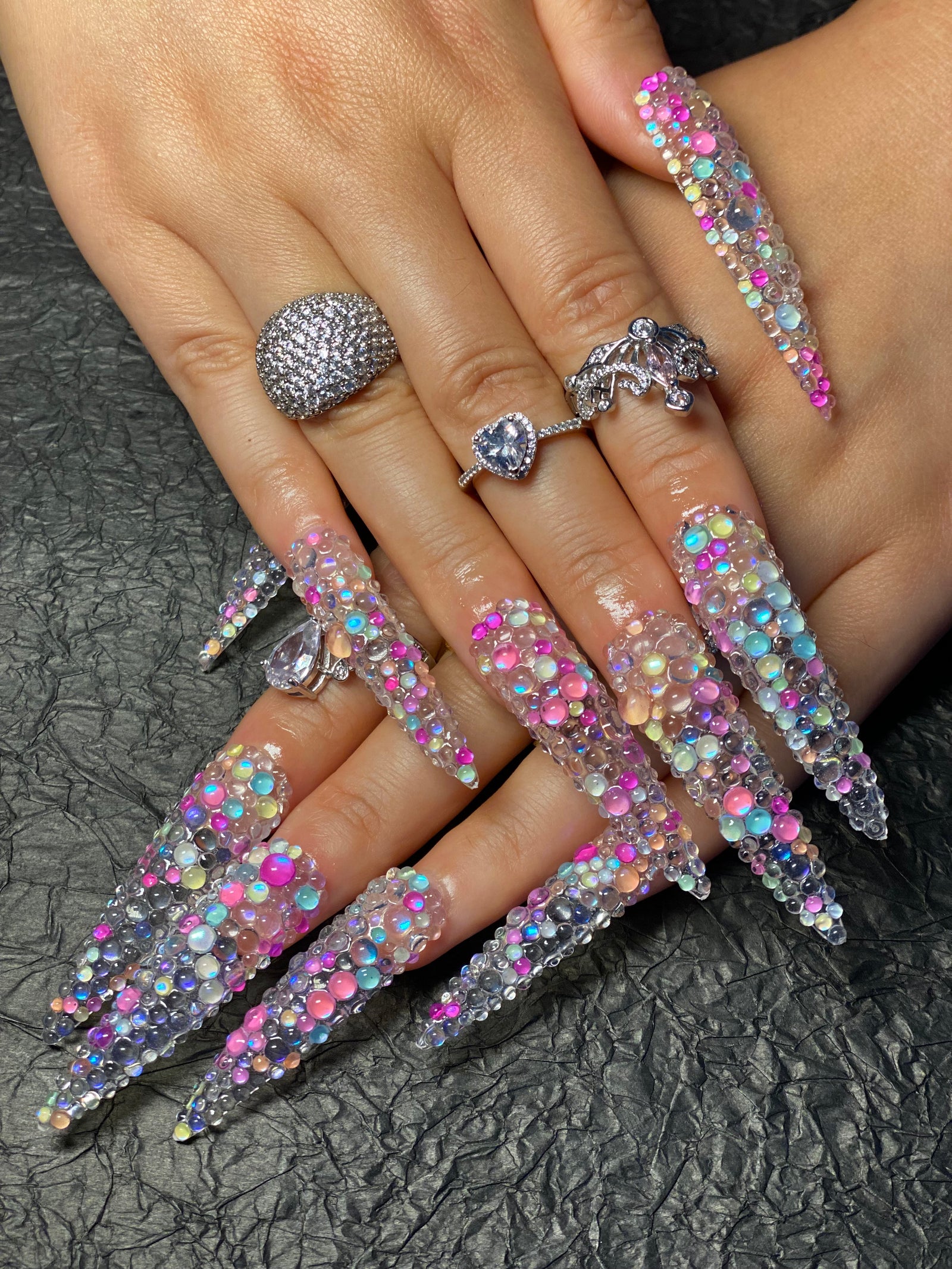 Press-on coffin nail tips ultra-thin MM1001 S
