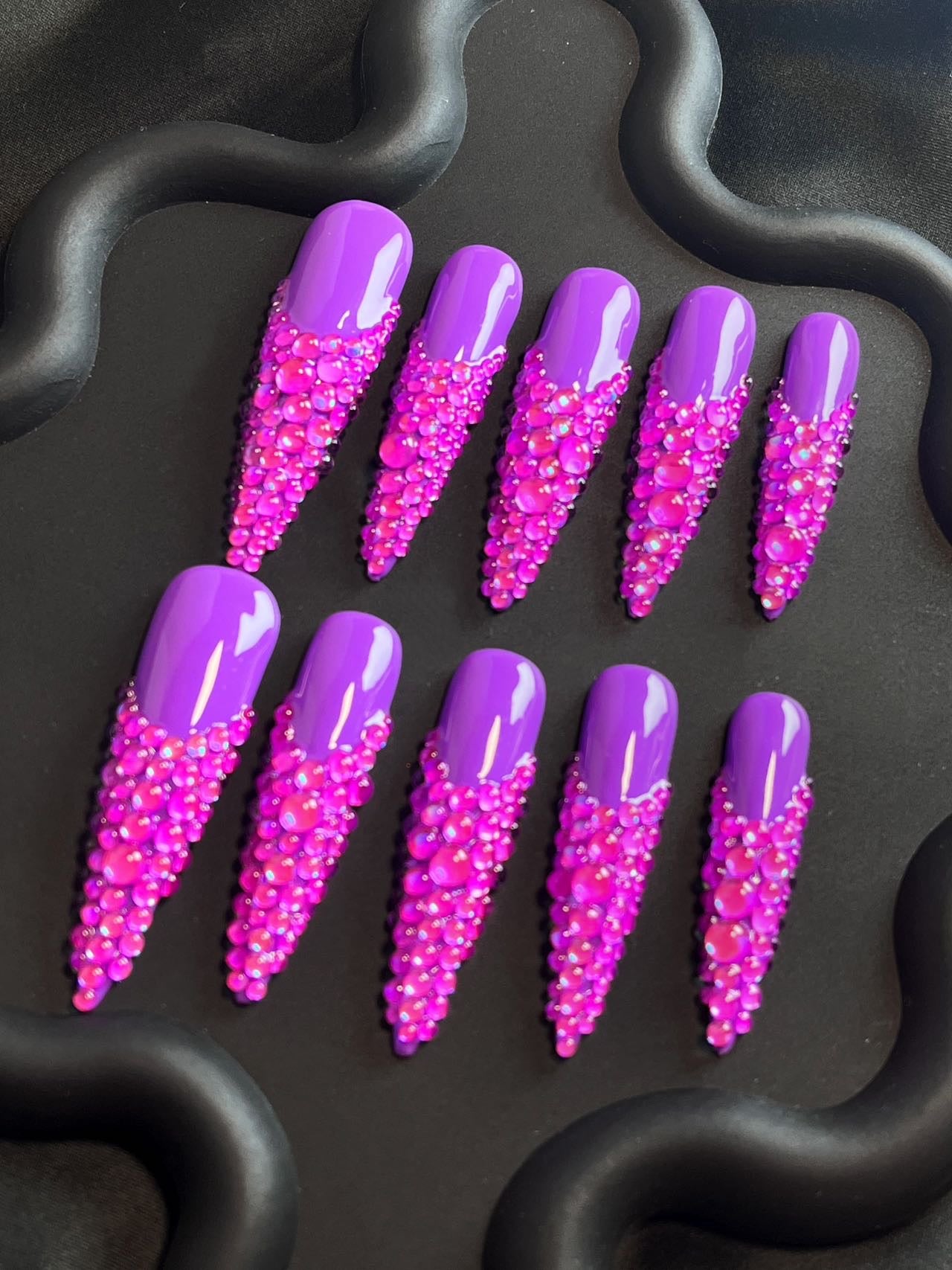 Press-on coffin nail tips MM1007 S