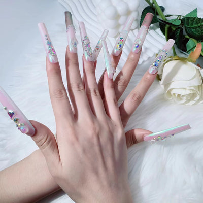 Press-on coffin nail tips OM1020 L