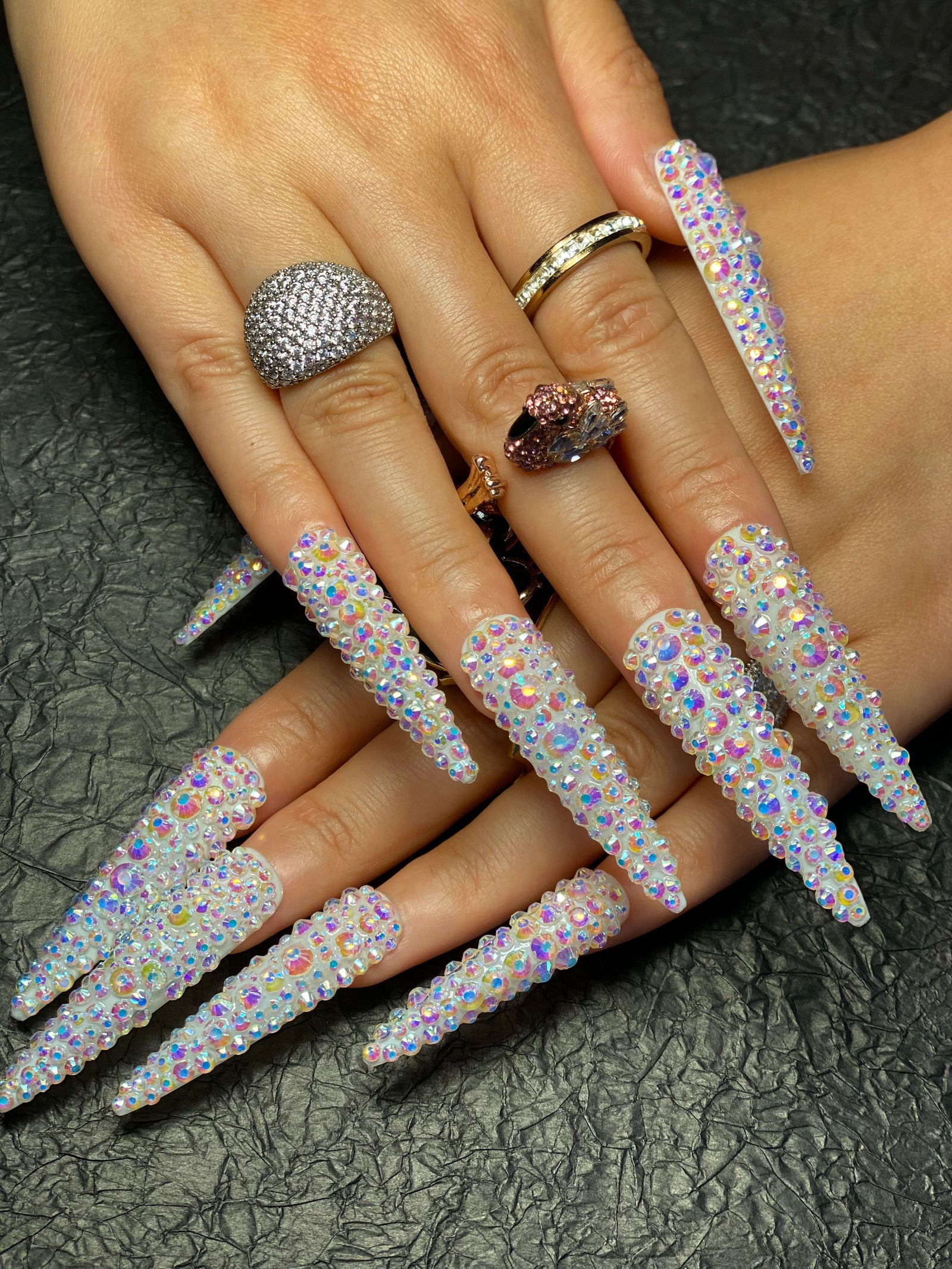 Press-on coffin nail tips ultra-thin MM1021 S