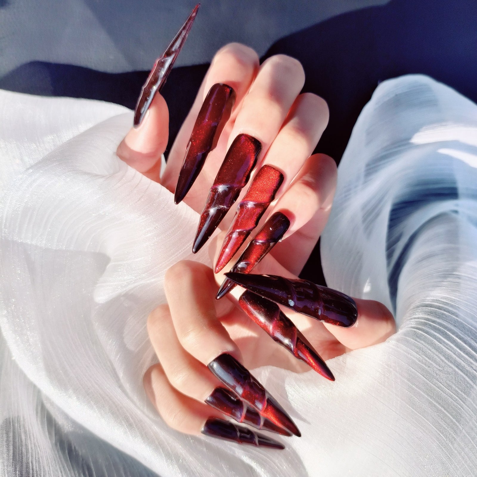 Press-on coffin nail tips OM1072 L