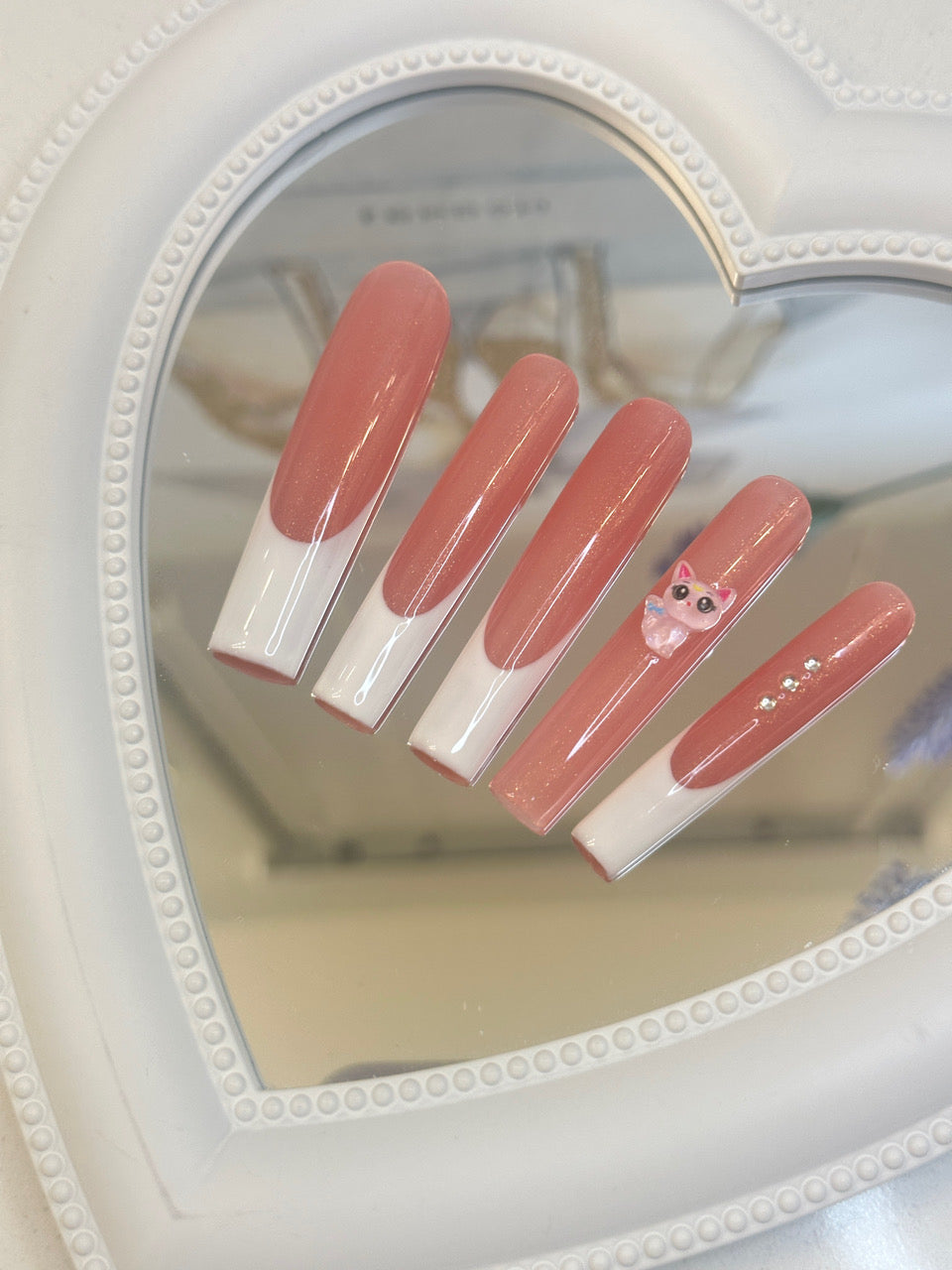 Press-on coffin nail tips CR04 L
