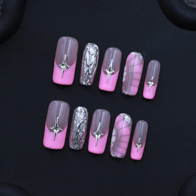 Short press-on nails CR99 L
