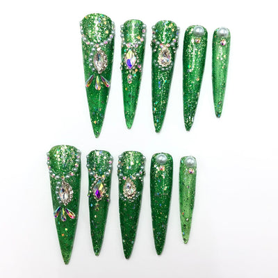 Press-on coffin nail tips salon-grade CR15 S