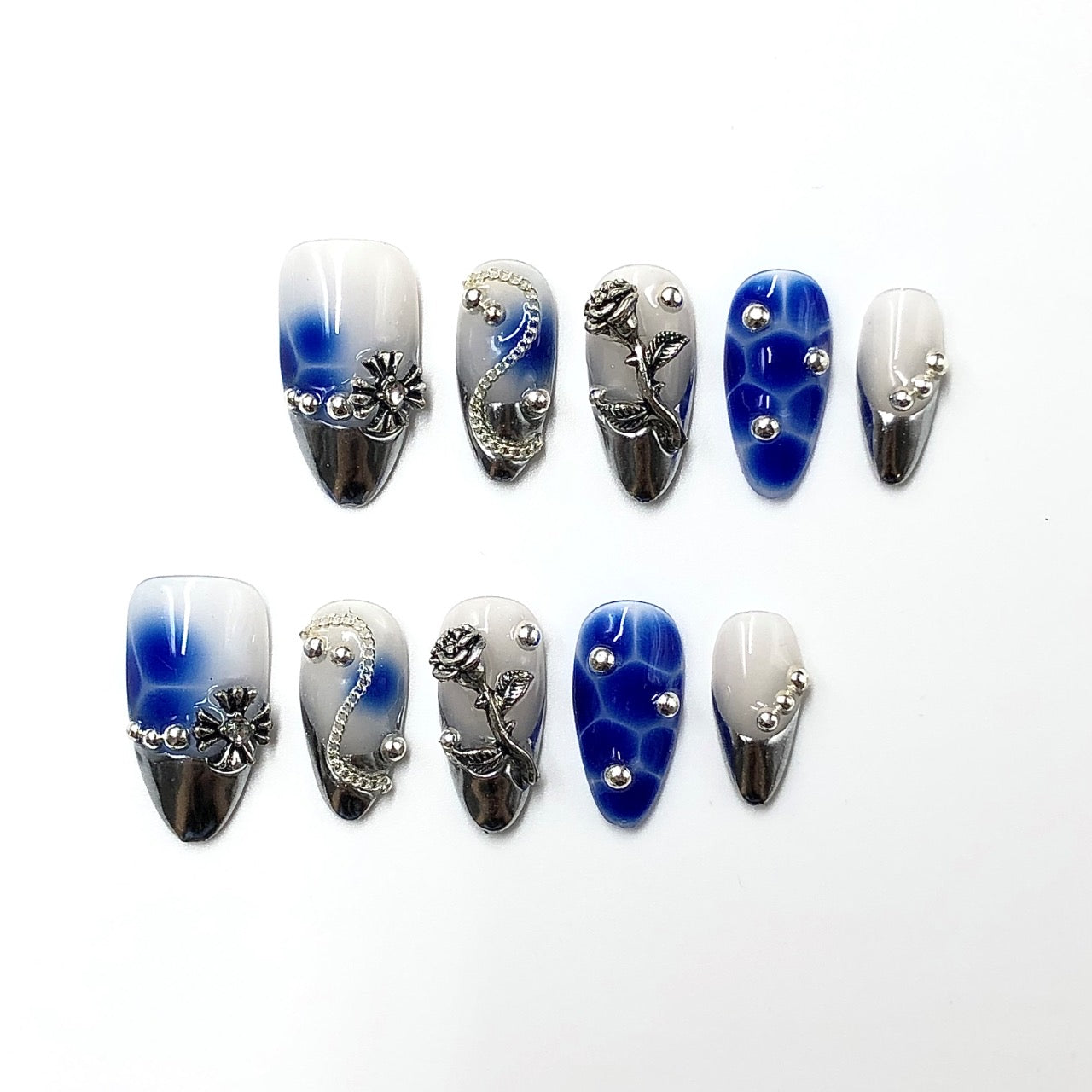 Short press-on nails CR84 S