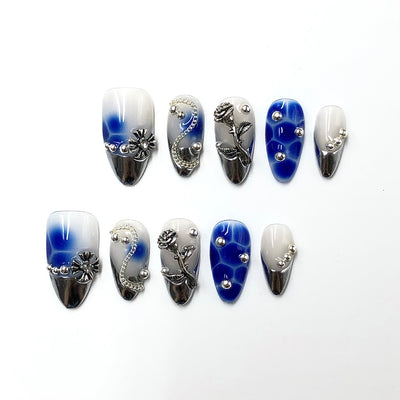 Short press-on nails CR84 S