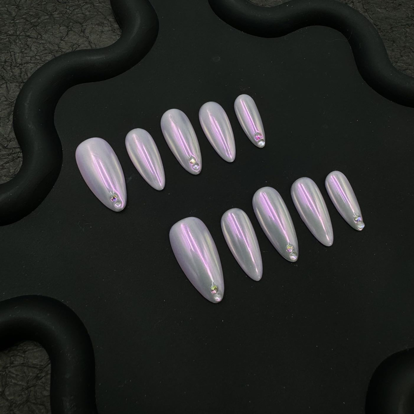 Short press-on nails CR151 M