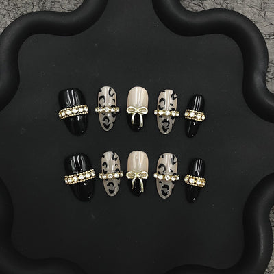 Short press-on nails CR155 M