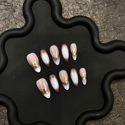 Short press-on nails CR135 M