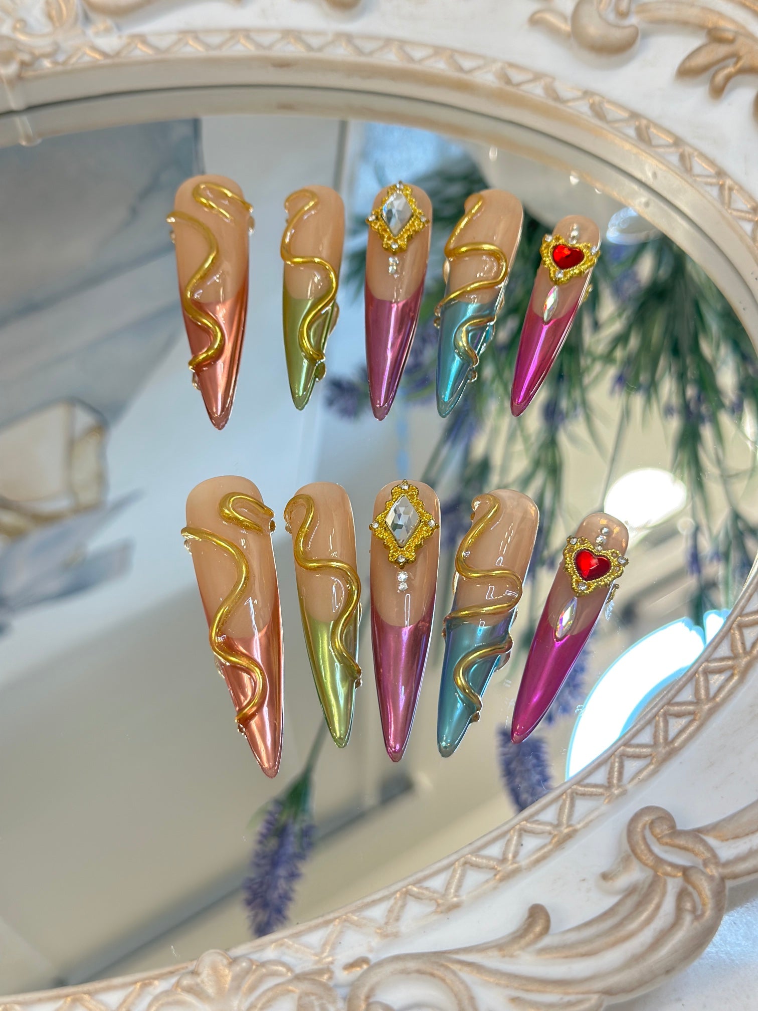 Press-on coffin nail tips CR13 – gallery 4