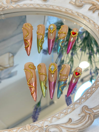 Press-on coffin nail tips CR13 – gallery 4