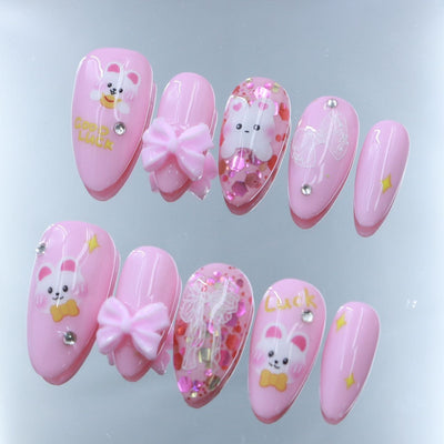 Short press-on nails CR67 – gallery 4