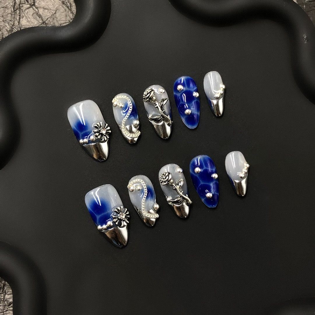 Short press-on nails CR84 – gallery 4