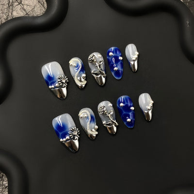 Short press-on nails CR84 – gallery 4
