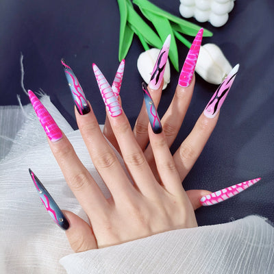 Press-on coffin nail tips OM1107 – gallery 5
