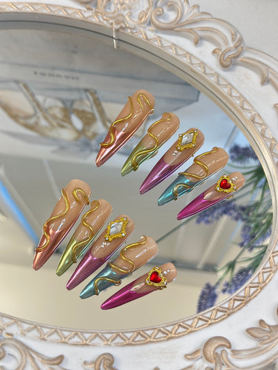 Press-on coffin nail tips CR13 – gallery 5