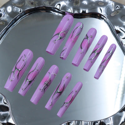Press-on coffin nail tips CR89 – gallery 5