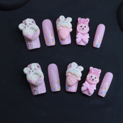 Short press-on nails CR95 – gallery 5