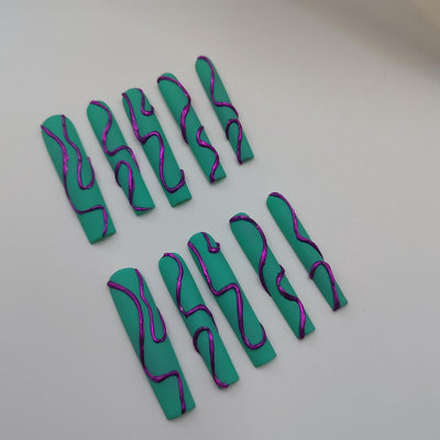 Press-on coffin nail tips CR92 – gallery 6