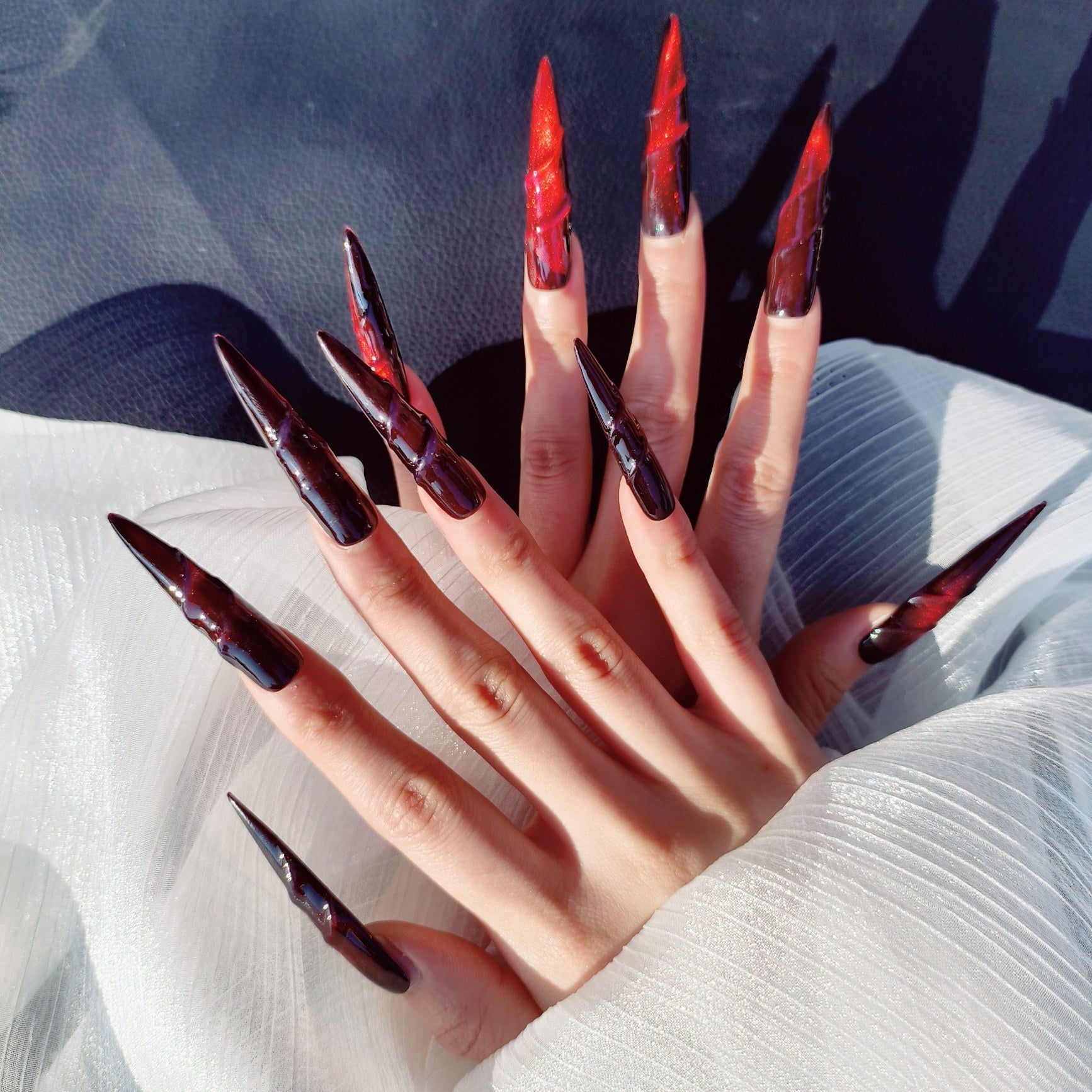 Press-on coffin nail tips OM1072 – gallery 6