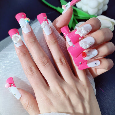 Press-on coffin nail tips OM1126 – gallery 6