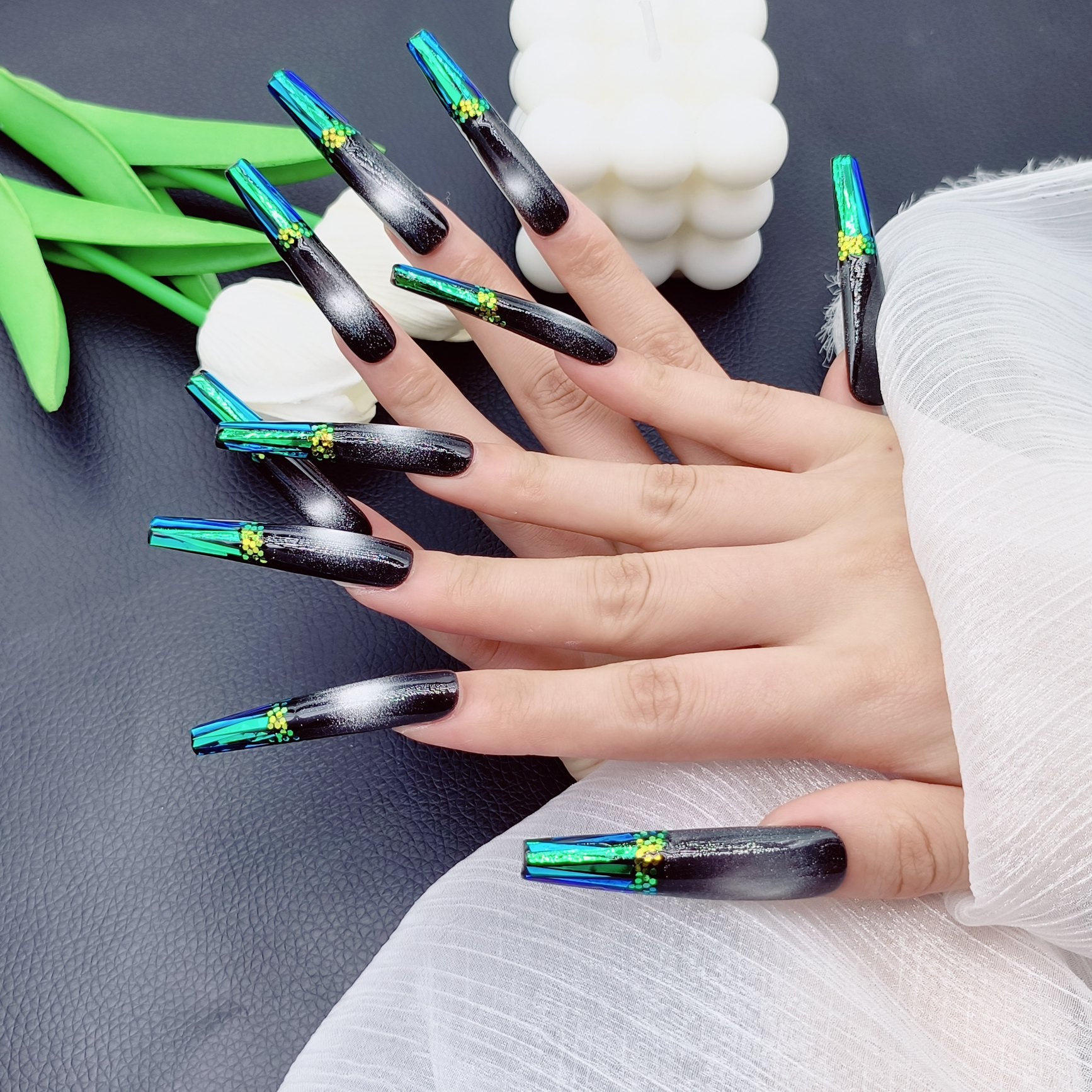 Press-on coffin nail tips OM1063 – gallery 6