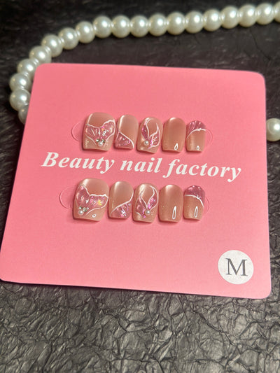 Short press-on nails C04 – gallery 7