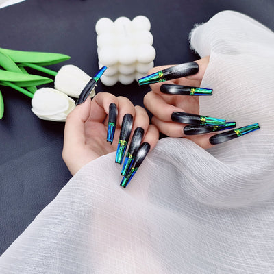 Press-on coffin nail tips OM1063 – gallery 7