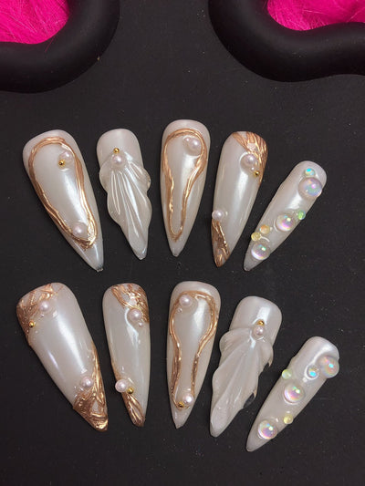 Short press-on nails B20 – gallery 7