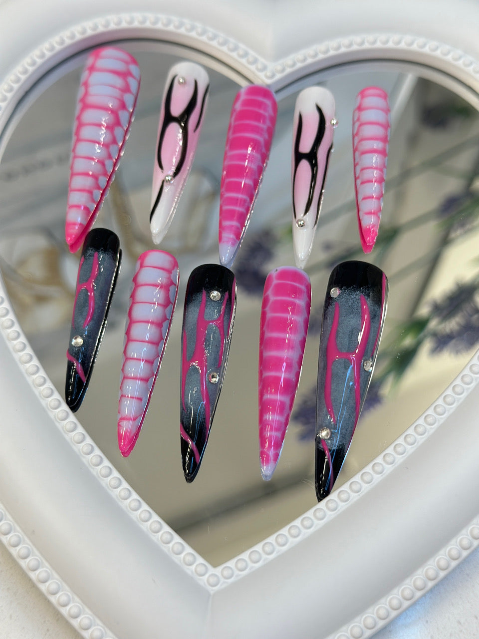 Press-on coffin nail tips OM1107 – gallery 8
