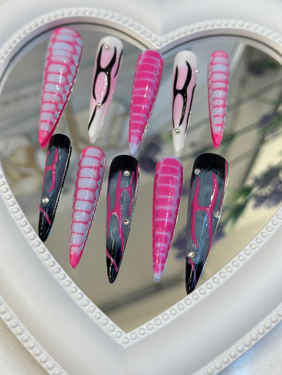 Press-on coffin nail tips OM1107 – gallery 8