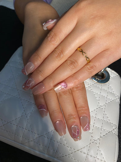 Short press-on nails C04 – gallery 8
