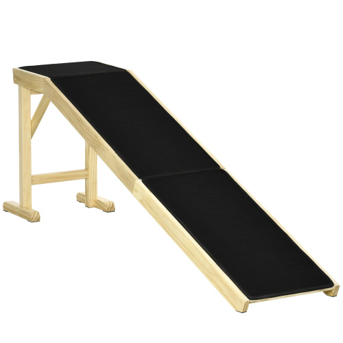 Compact dog bed ramp with non-slip carpet for small dogs, main product photo