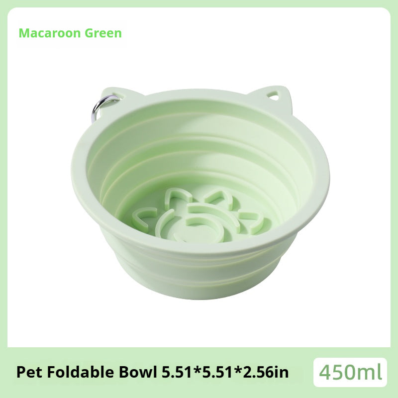 Mile High Life collapsible silicone pet travel bowl, foldable for dogs and cats — view 43