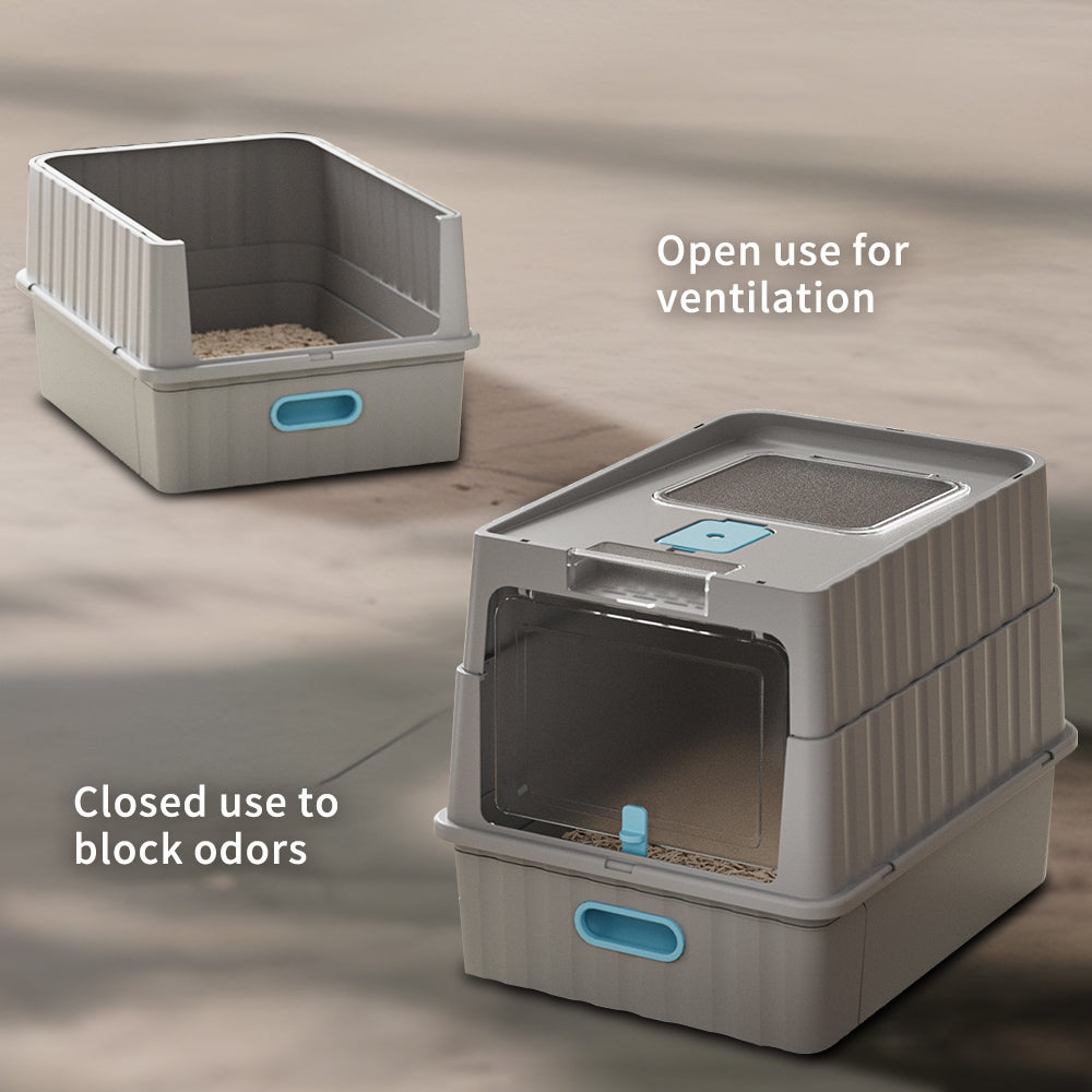 Drawer Type Cat Litter Box | Pull-Out Tray Litter Pan – gallery 7