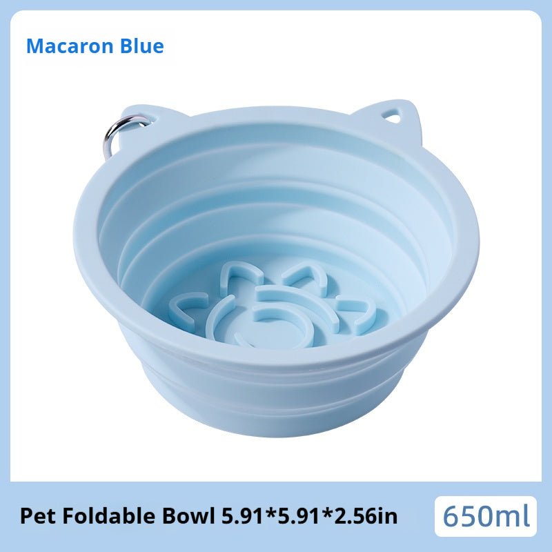 Mile High Life collapsible silicone pet travel bowl, foldable for dogs and cats — view 57