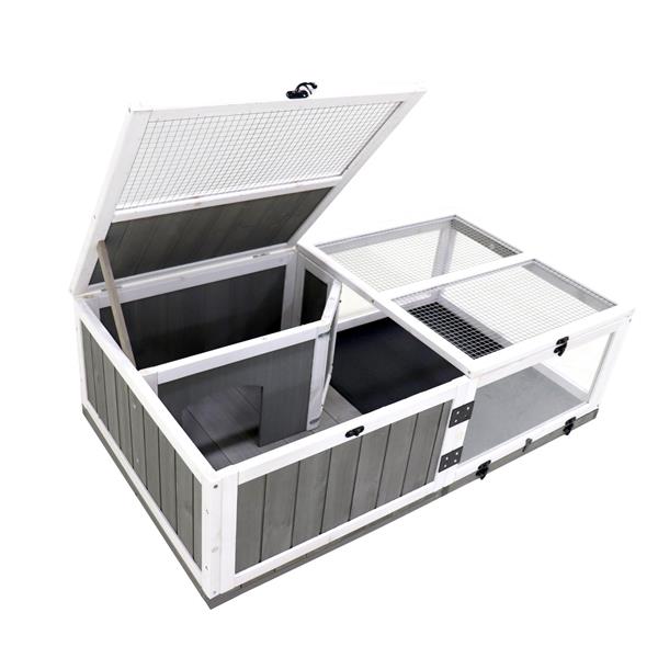 Mile High Life wooden turtle and tortoise habitat with water area — view 5